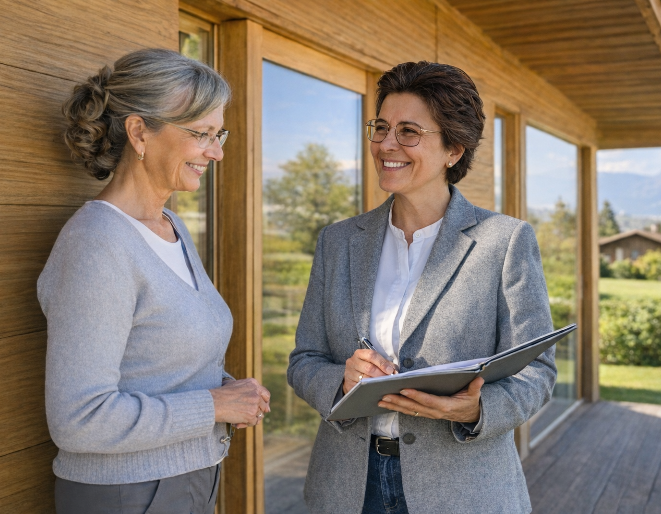 Accompagnement en expertise immobilière et conseil architectural Expert immobilier en visite de bien en Haute-Savoie